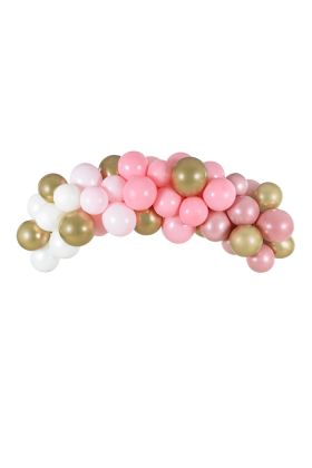 DIY Ballon Girlande in rosa