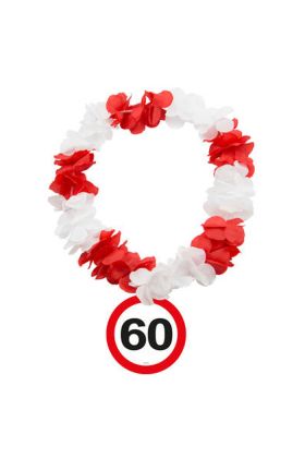 Blumenkette Verkehrsschild 60 Jahre