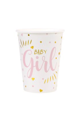 Baby shower cup 5 Pink 7.8 x 9.7 cm / 27cl