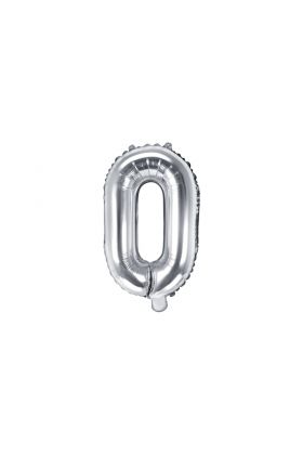 Foil Balloon Letter "O", 35cm, silver