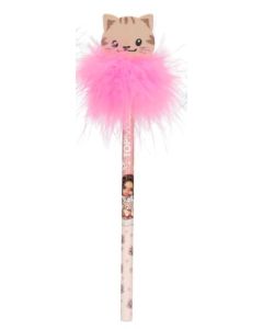 TOPModel Bleistift mit Radier-Topper CAT LOVE, grau