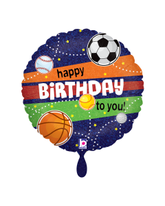 Folienballon - Geburtstag Sport 43 cm