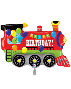 Folienballon - Happy Birthday Zug 75 x 47 cm