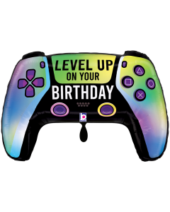 Folienballon - Game Controller Happy Birthday 75 x 49 cm