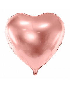 Folienballon Herz Rosegold 61 cm