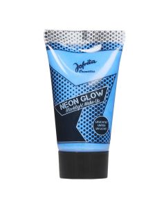Neon Glow Blacklight Make-up blau