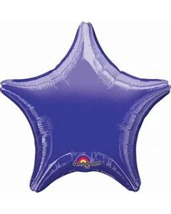 Standard Stern lila metallic Folienballon S15 lose
