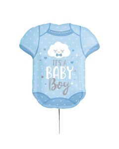 Folienballon Baby Strampler hellblau