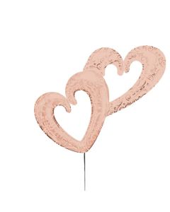 Multi-Ballon verbundene Herzen in rosé gold