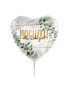 Folienballon - Hochzeit Eukalyptus
