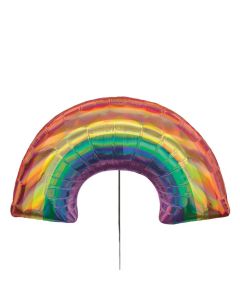 XL Regenbogen Ballon mit holographischem Effekt