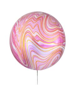 ballon_rund_marmor_effekt_rosa_1