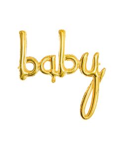 Folienballon 'Baby' in gold