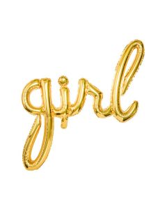 Folienballon 'Girl' in gold