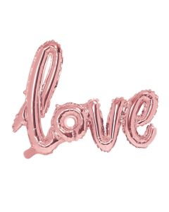 Folienballon 'Love' in rosé gold