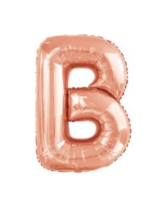 Folienballon Großer Buchstabe B in Rosé Gold