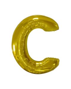 Folienballon Großer Buchstabe C in Gold