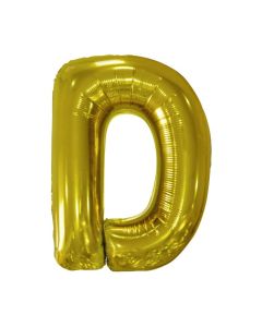 Folienballon Großer Buchstabe D in Gold