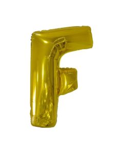 Folienballon Großer Buchstabe F in Gold
