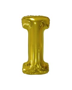 Folienballon Großer Buchstabe I in Gold
