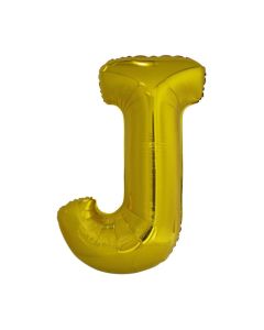 Folienballon Großer Buchstabe J in Gold