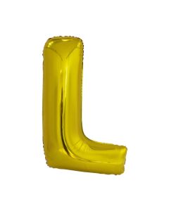 Folienballon Großer Buchstabe L in Gold