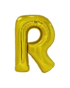 Folienballon Großer Buchstabe R in Gold