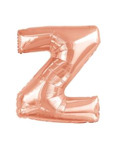 Folienballon Großer Buchstabe Z in Rosé Gold