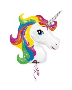 XL Ballon Regenbogen-Einhorn