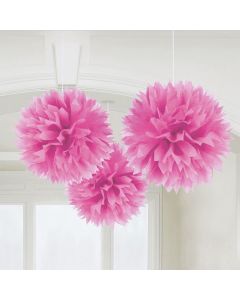 Dekobälle Fluffy in rosa