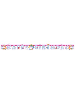 Partykette Einhorn Papier 180 x 15cm