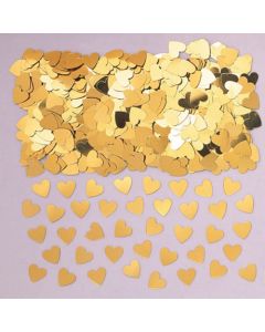 Konfetti Sparkle Hearts gold Folie 14 g