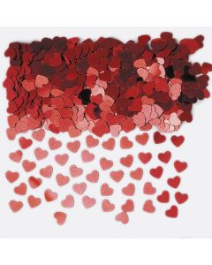 Konfetti Sparkle Hearts rot Folie 14 g