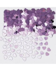 Konfetti Sparkle Hearts rosa Folie 14 g