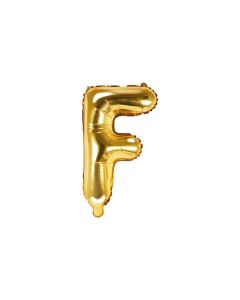Folienballon Kleiner Buchstabe F in Gold