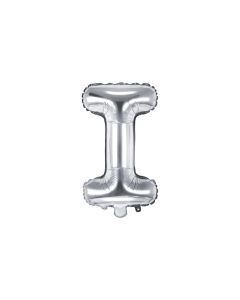 Folienballon Kleiner Buchstabe I in Silber