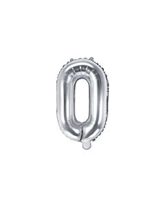 Folienballon Kleiner Buchstabe O in Silber