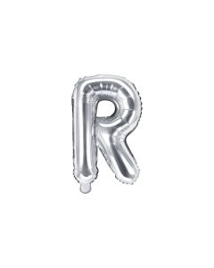 Folienballon Kleiner Buchstabe R in Silber