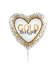Folienballon - Goldhochzeit