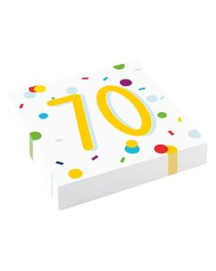 Servietten Confetti Birthday 70