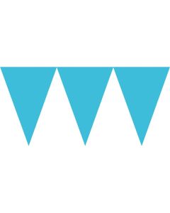 Wimpelkette azurblau Papier