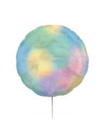 Standard Holographic Iridescent Pastel Rainbow rund Folienballon S55 verpackt
