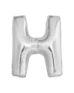 Folienballon Großer Buchstabe H in Silber