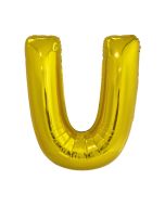 Folienballon Großer Buchstabe U in Gold