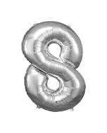 Zahlenballon_8_silber