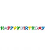 Partykette Happy Birthday Papier 140 x 11 cm
