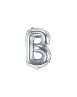 Folienballon Kleiner Buchstabe B in Silber