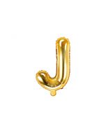 Folienballon Buchstabe ''J'', 35cm, gold