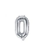 Folienballon Kleiner Buchstabe O in Silber