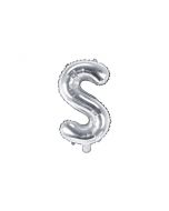 Folienballon Kleiner Buchstabe S in Silber